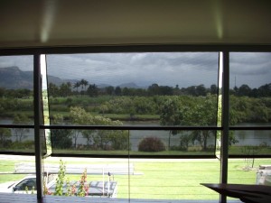 External Roller Blinds - View looking out.